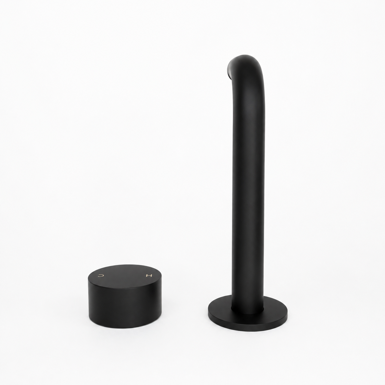 NUVORA Matte Black Wall-Mounted Bath Spout & Mixer Set (Watermark & Warranty)