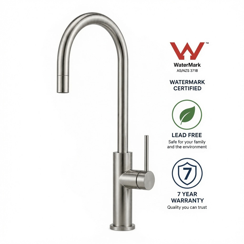 NUVORA Kitchen Brushed SS Mixer (SALE was $369.00)